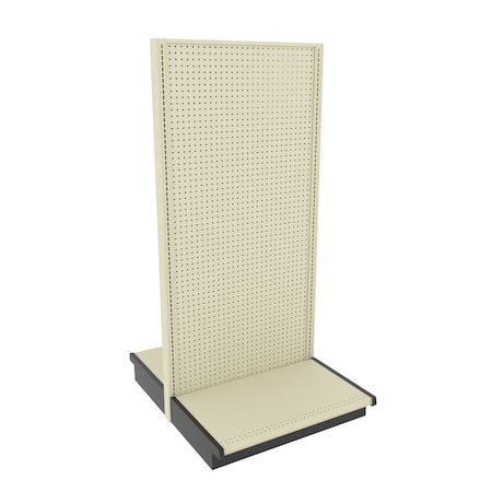 Lozier Gondola Island Display Starter, Platinum Off-White, 36W x 78H x 22D P312V-ST